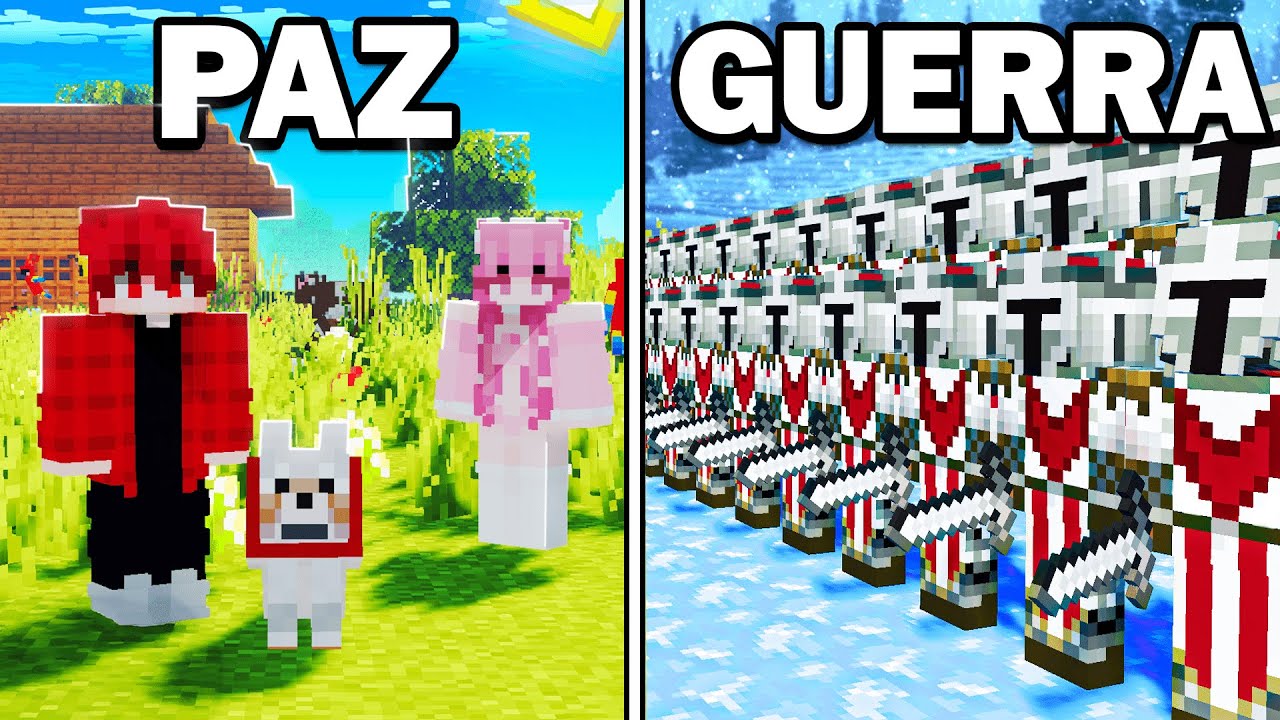 1000 JUGADORES simulan la civilización en Minecraft: La Purga