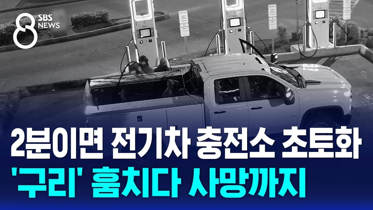 2분이면 전기차 충전소 초토화&hellip;'구리' 훔치다 사망까지 / SBS 8뉴스