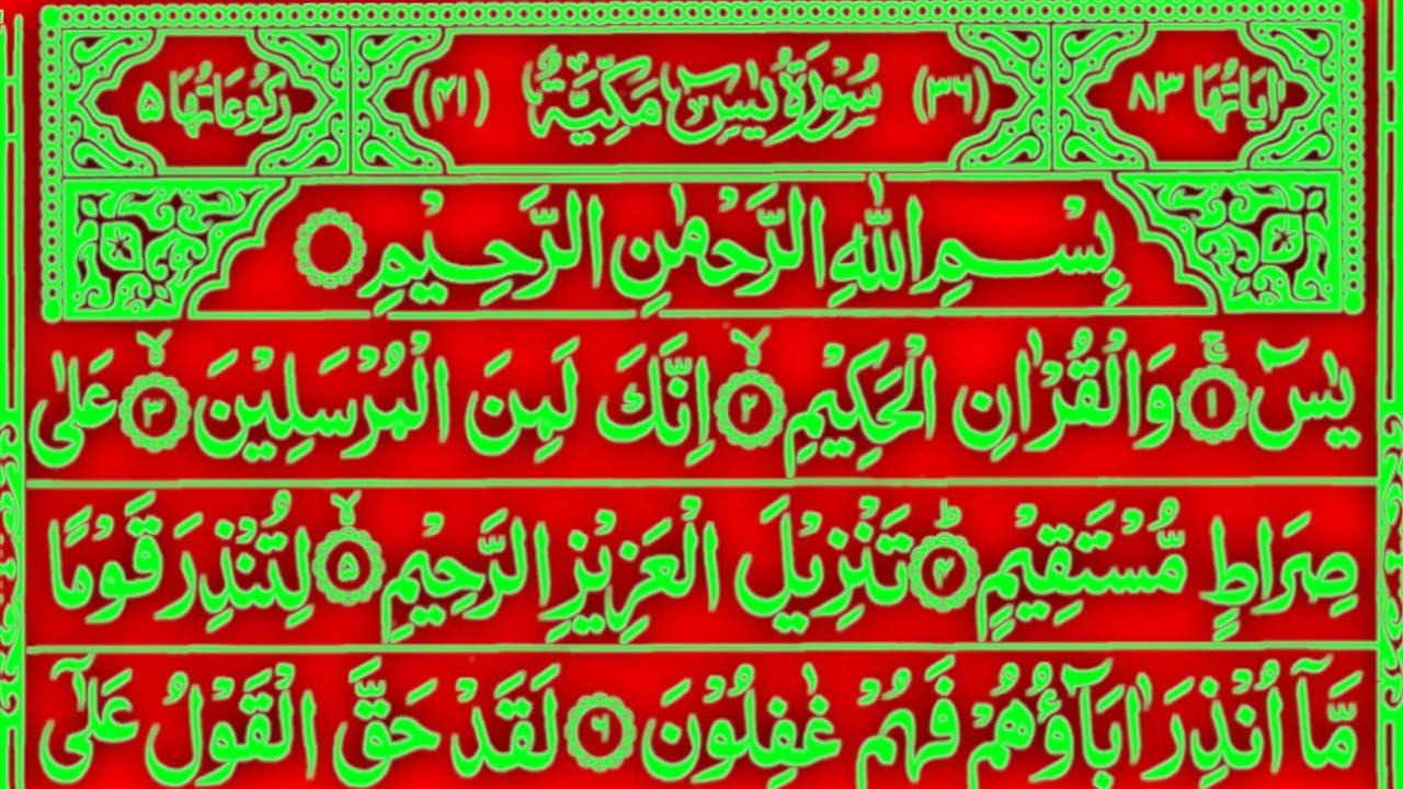 Surah Yasin (Yaseen) | Beautiful Qur'an recitation | Yaseen Surah | Yaseen Sharif | Quran || Ep-56