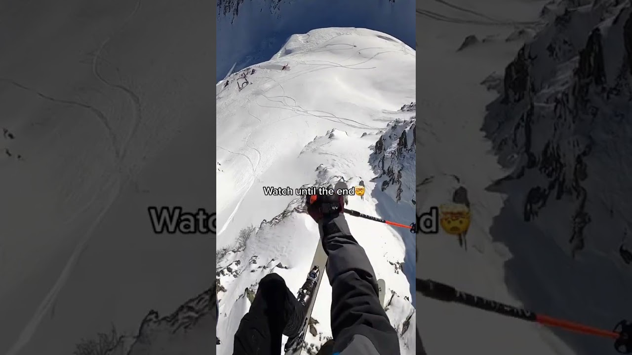 Insane drop by Michael Strauss #freeride #crash #cliff #drop #diesendungmitdemstrauss