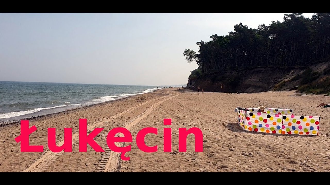 Łukęcin - deptak, plaża. Opis miejscowości