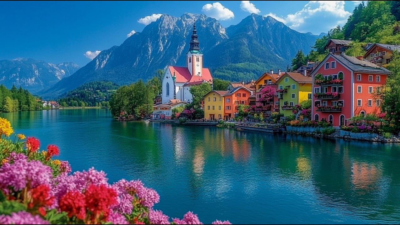 Sankt Wolfgang: Austria’s Fairytale Village | Relaxing Walk 4K