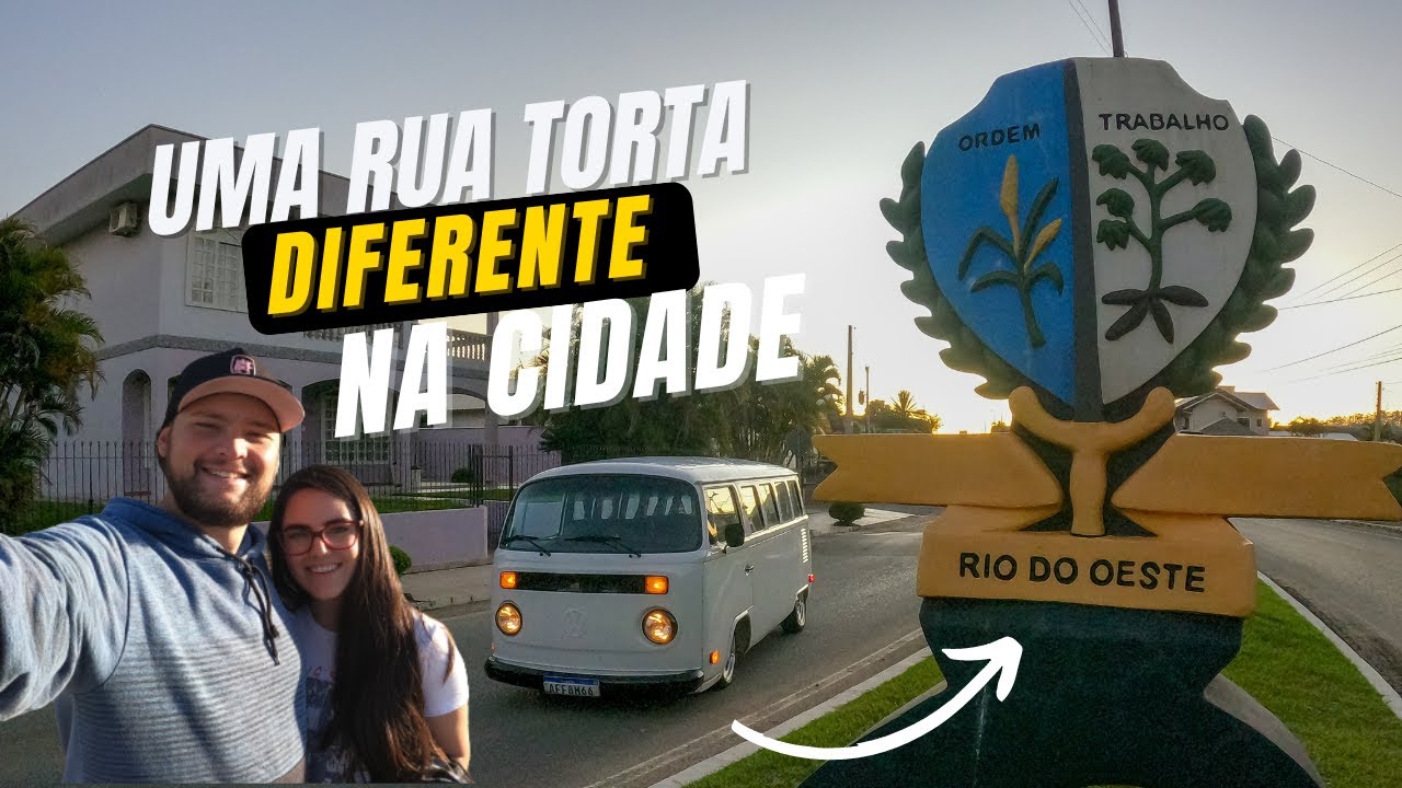 CONHECENDO SANTA CATARINA - AQUI TEM UMA RUA TORTA NO MEIO DA CIDADE - Rio do Oeste