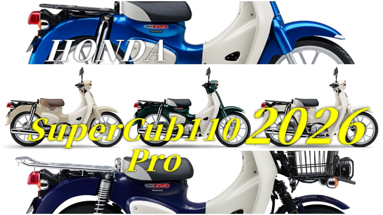 HONDA SuperCub スーパーカブ110とスーパーカブ110 プロ 2026年モデル情報まとめ！