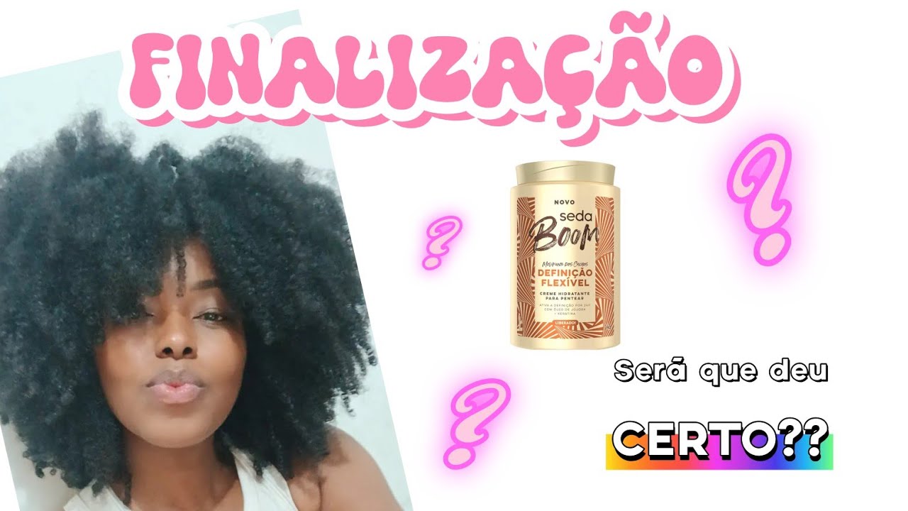 FINALIZAÇÃO SEDA BOOM  #sedaboom #crespo #negras #beleza #finalização 