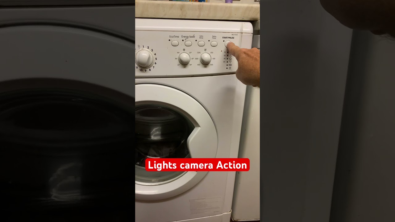 Indesit washing machine start tune and programme start #shorts