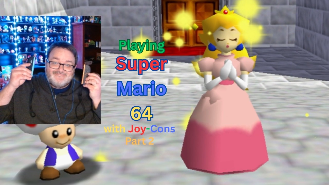 Playing Super Mario 64 with Joy-Cons Part 2