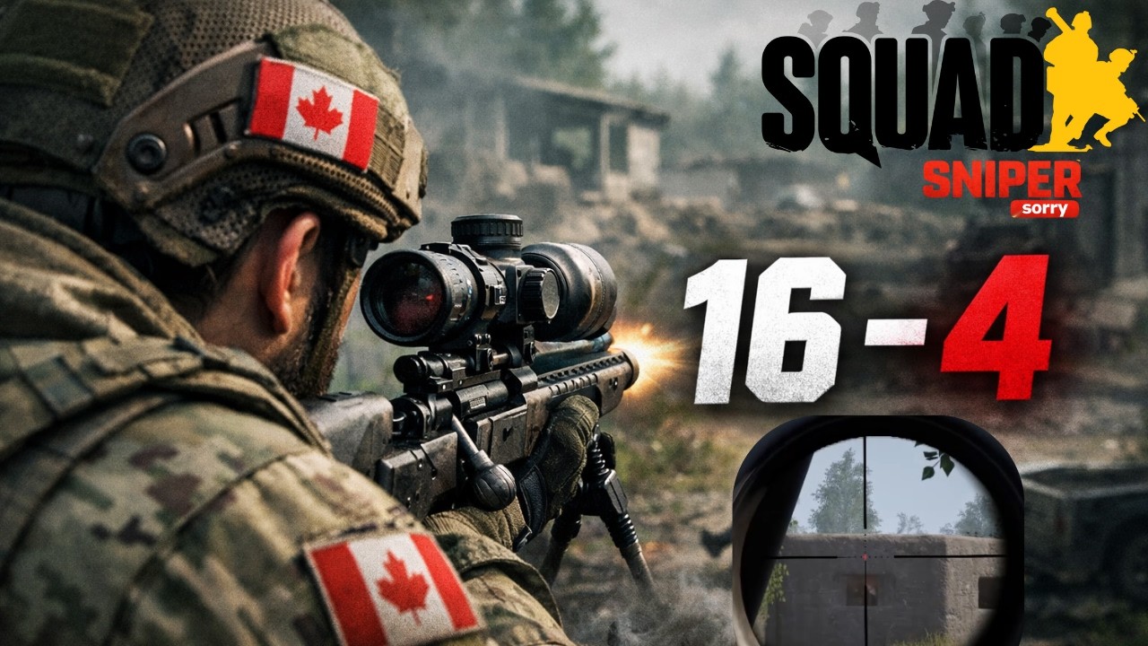 Skilled Sniper Attacks the Front with Command! Squad Gameplay Follows  Sniper Through Tactical Game