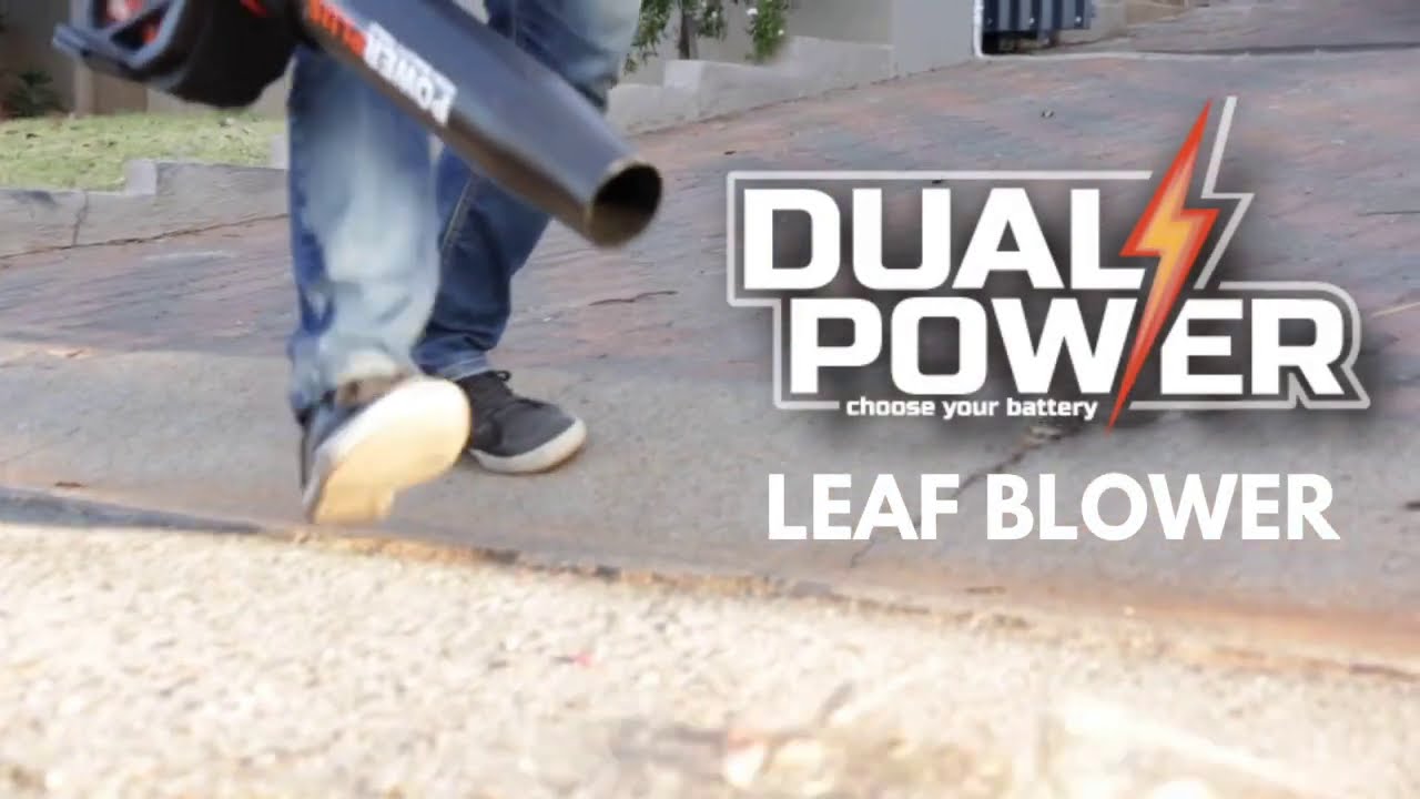 Gardening made easy with the Dual Power 40V Leaf Blower