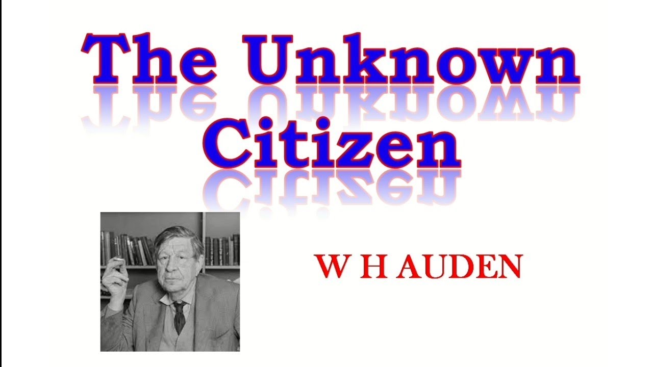 The Unknown Citizen by W H Auden summary in Kannada ಕನ್ನಡದಲ್ಲಿ ಸಾರಾಂಶ MA English.@learneasilyhub