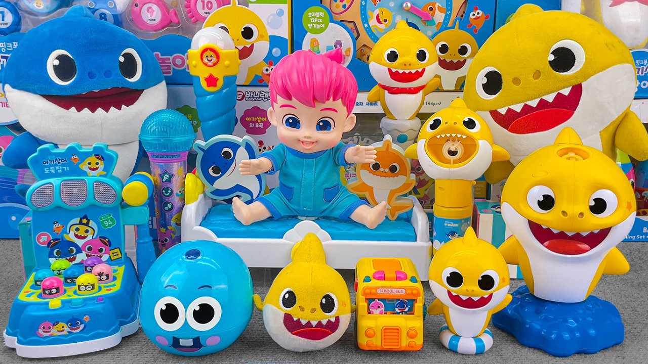 131 Minutes BABY SHARK Collection Unboxing - Satisfying Unboxing (ASMR)