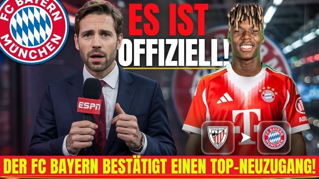 OFFIZIELL: NICO WILLIAMS KOMMT – BAYERN STÄRKT DIE FLÜGEL EXPLOSIV | bayern news