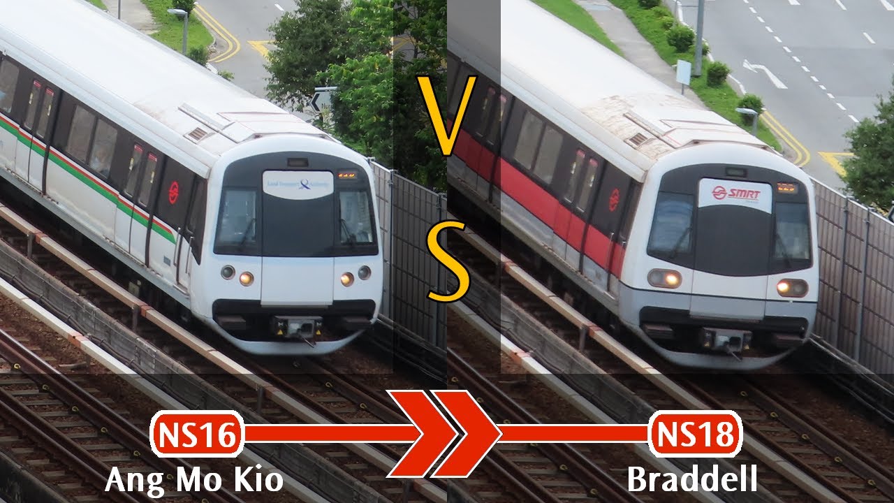 C151C vs C151A Comparison - Ang Mo Kio to Braddell in Rain