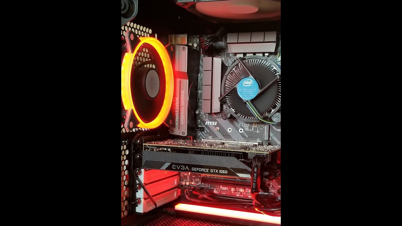 EVGA GEFORCE GTX 1060 graphics card install