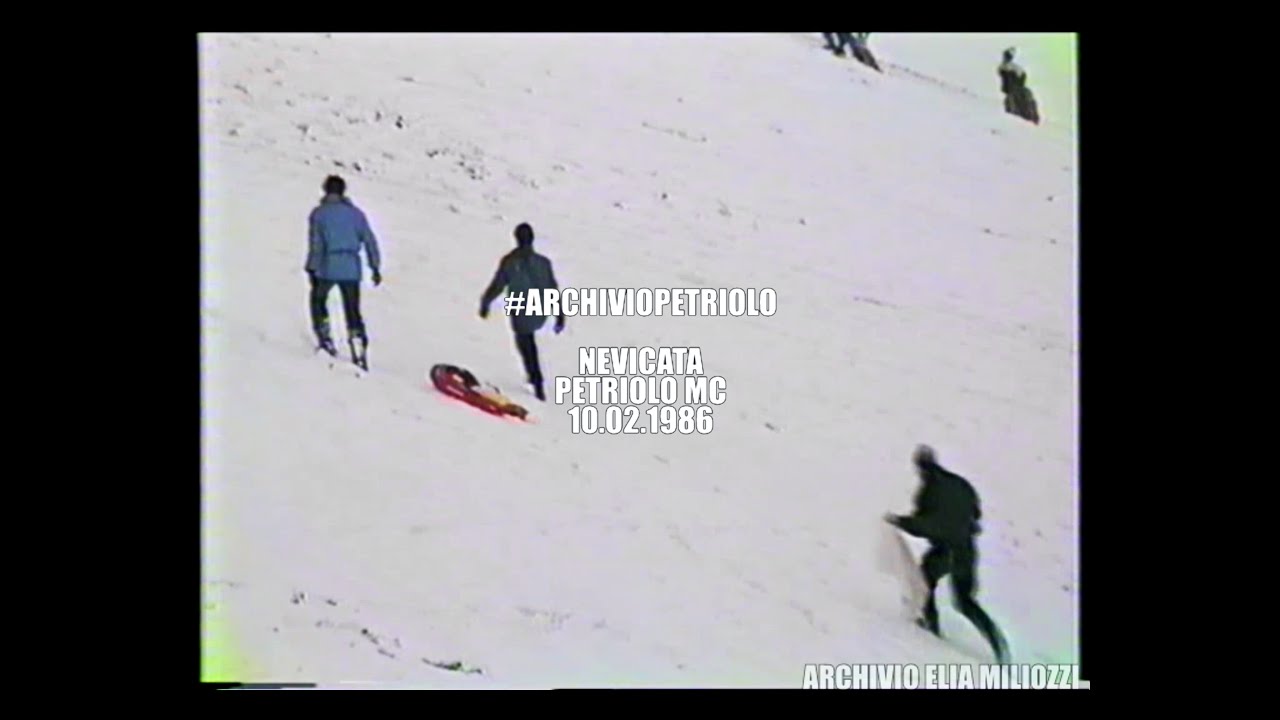#ARCHIVIOPETRIOLO | 10.02.1986 | Neve [Archivio Miliozzi]