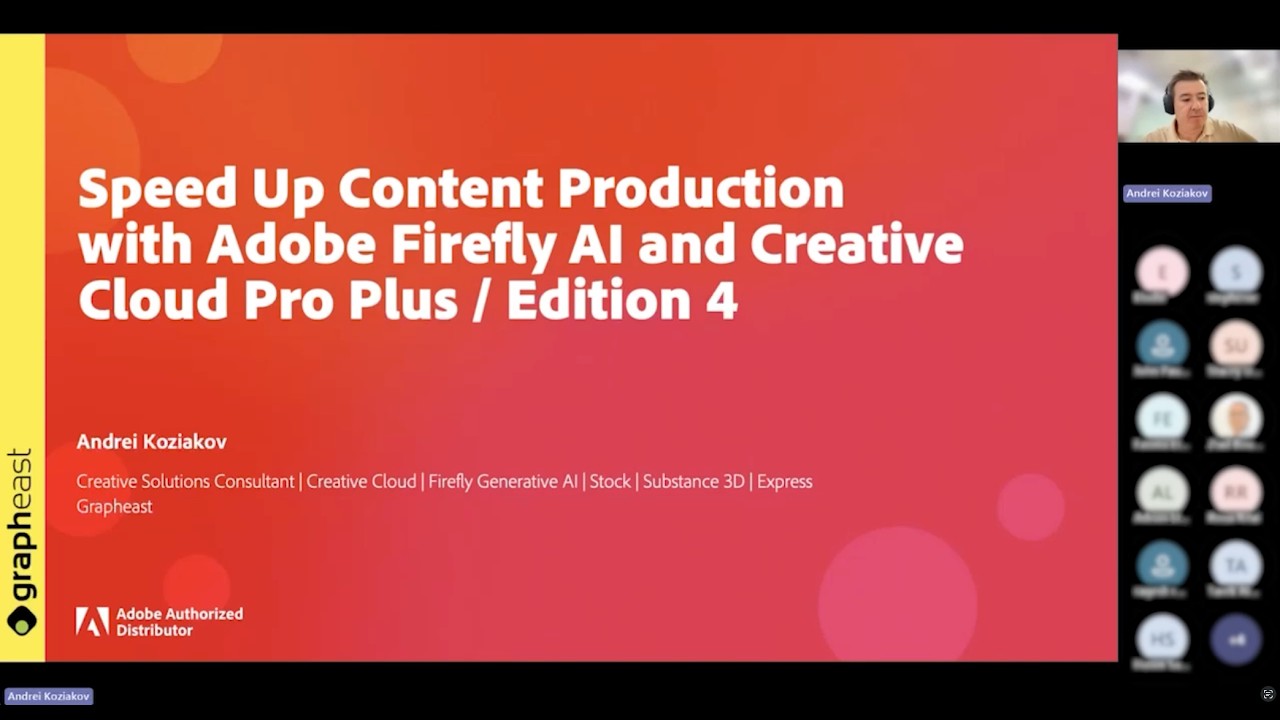 Speed Up Content Production with Adobe Firefly AI and Creative Cloud - Webinar Recording