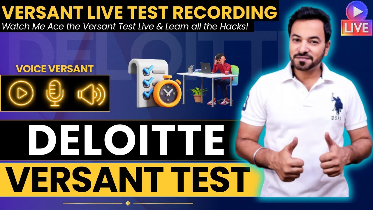 Я сдал тест Deloitte Versant с ПЕРВОЙ попытки