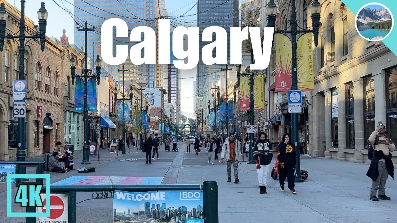 COMPLETE Walking Tour of Downtown Calgary(5 Hours Walk!) 🇨🇦
