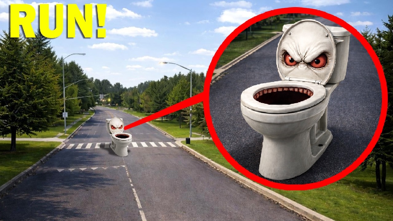 My Drone Filmed Kpop Demon Hunters Facing Toilet Monster at 3AM!!! (Slide Monster Involved?)