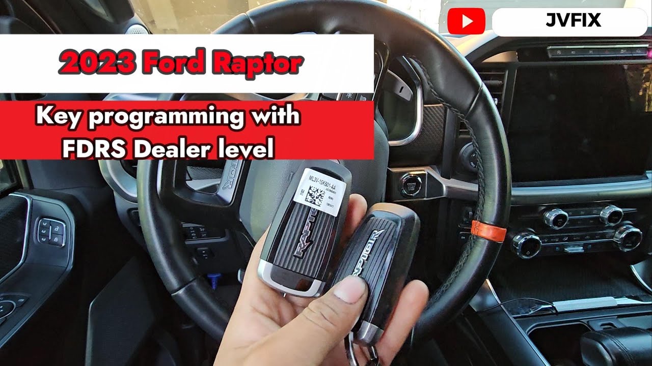 How i programmed a new key on this 2023 Ford Raptor using FDRS!