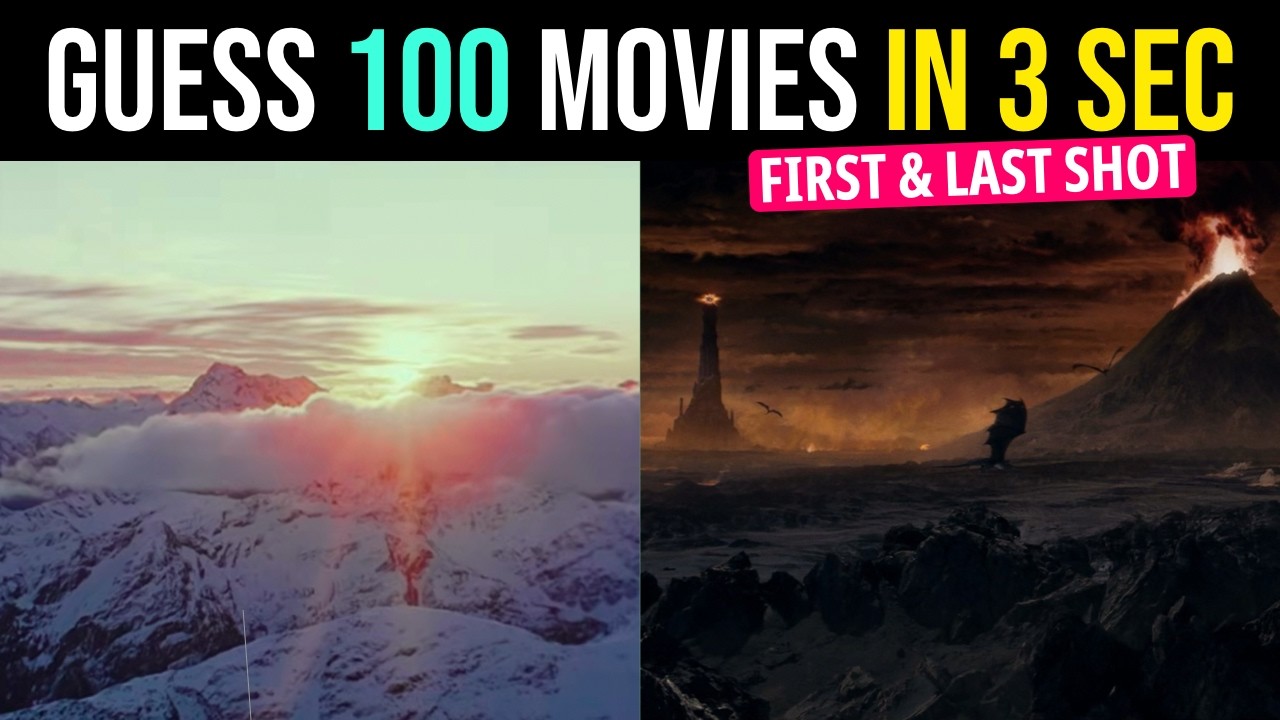 Guess 100 Movies from Their First & Last Frame | From EASY to EXPERT!🎬