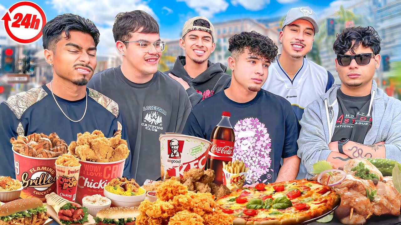 Letting The Person in FRONT of Us DECIDE What We Eat For 24hrs!!! Pt. 2