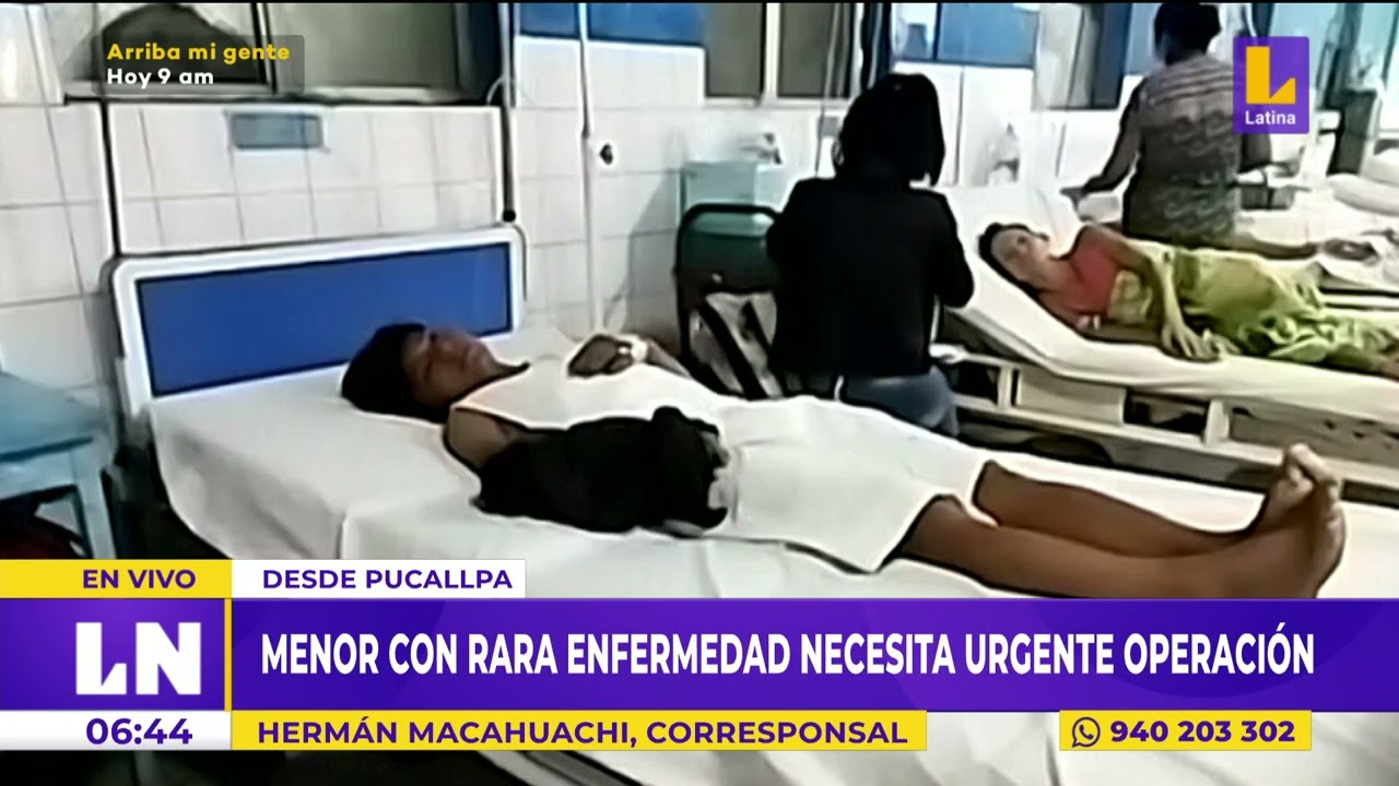 Pucallpa: menor con rara enfermedad necesita operación urgente