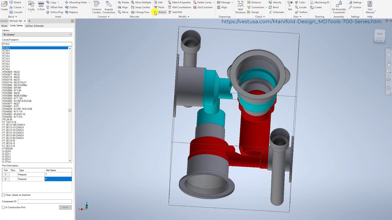MDTools Module 1: Small Compact Hydraulic Manifold Design