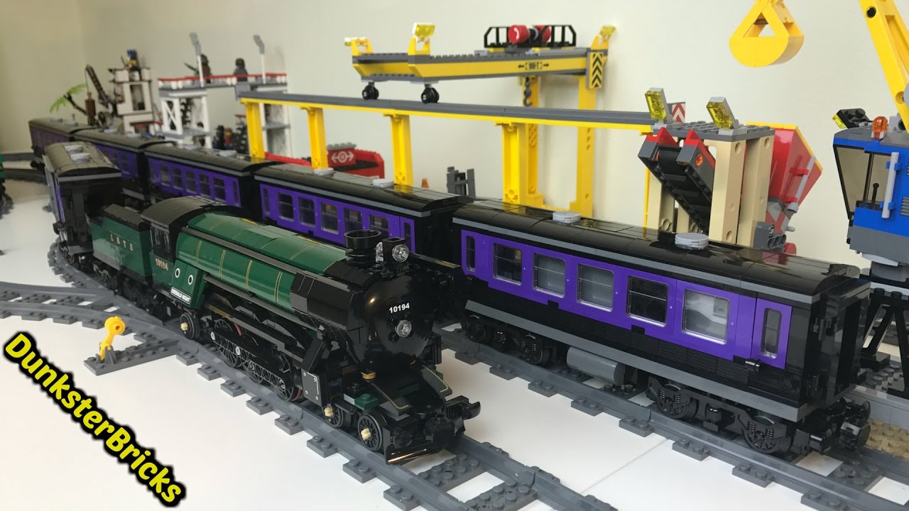 LEGO Emerald Night and Alternate Power Functions Setup using MOC Carriage! Set 10194