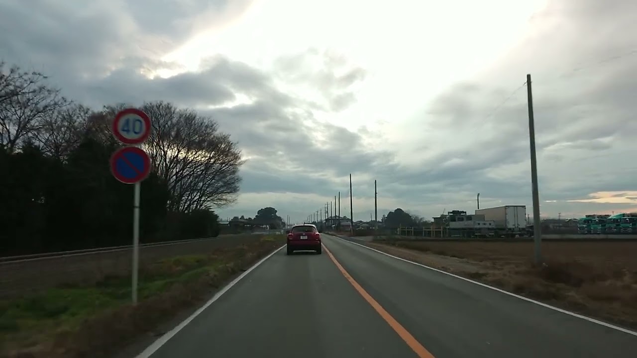 2023/01/14　埼玉県深谷市　花植木街道（北武蔵広域農道）
