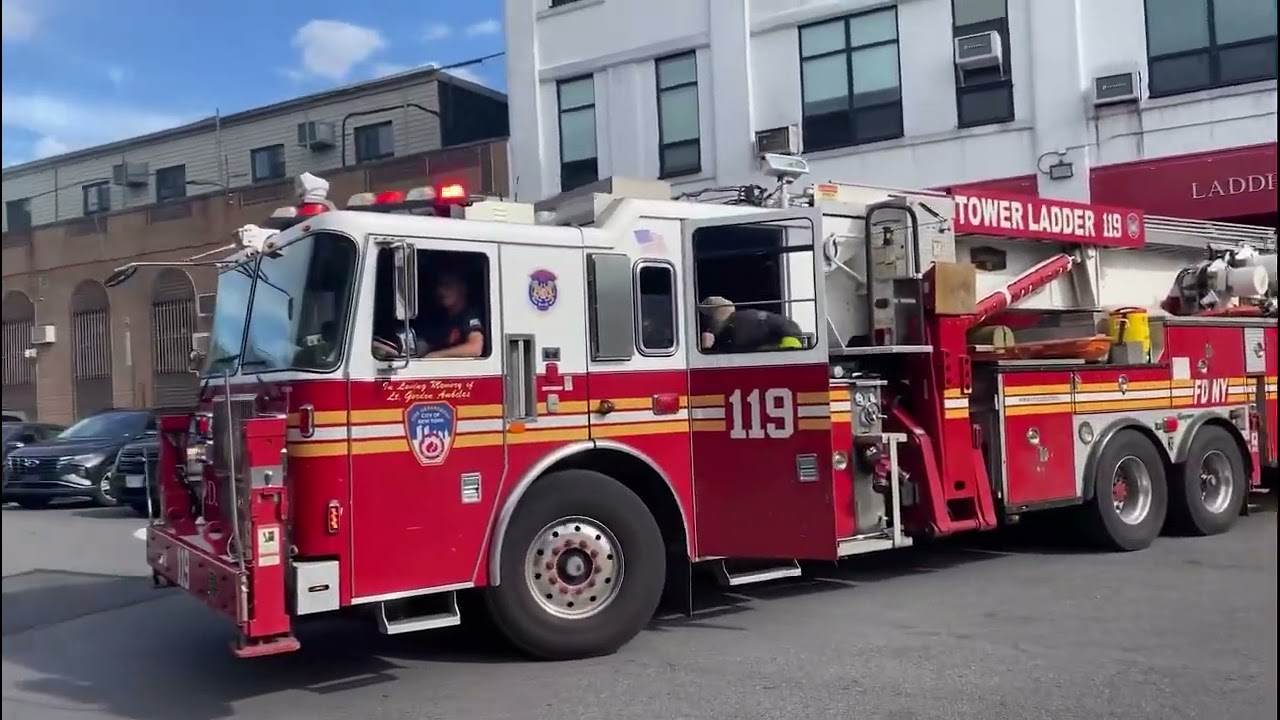 Ladder 119 & E211 Respond for a report of fire