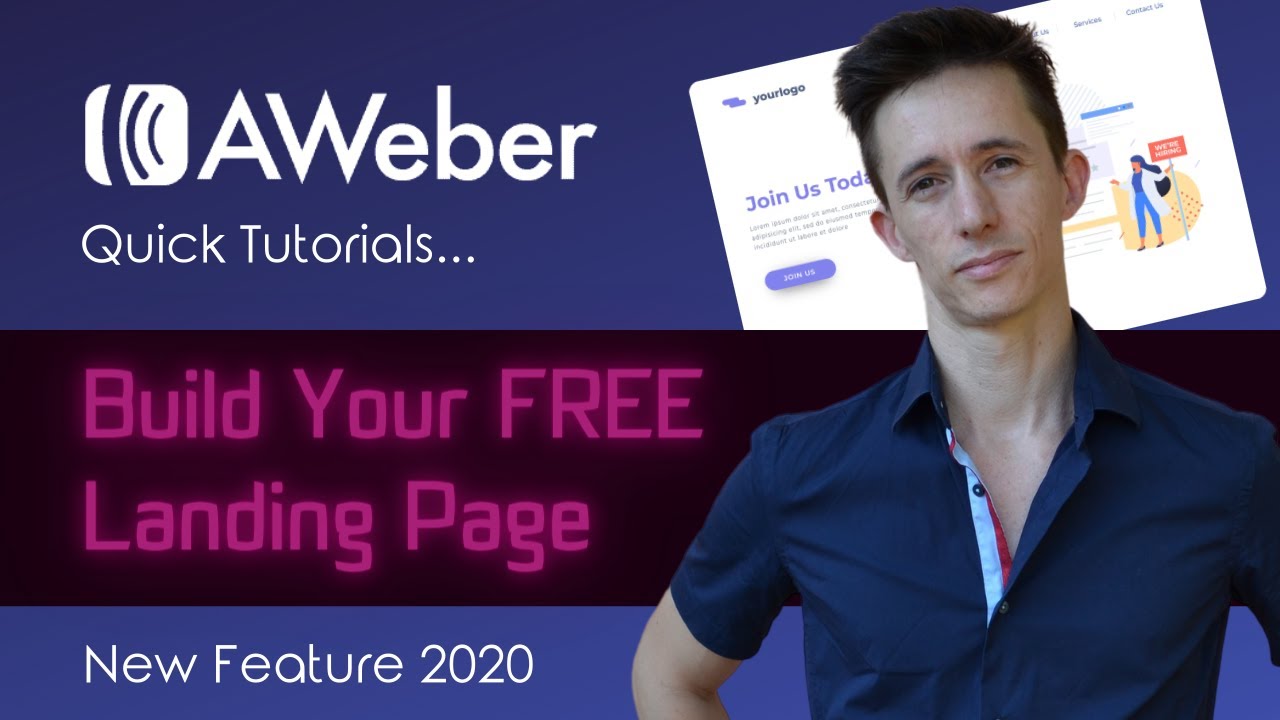 Aweber Landing Page Builder (2021 step-by-step Demo)