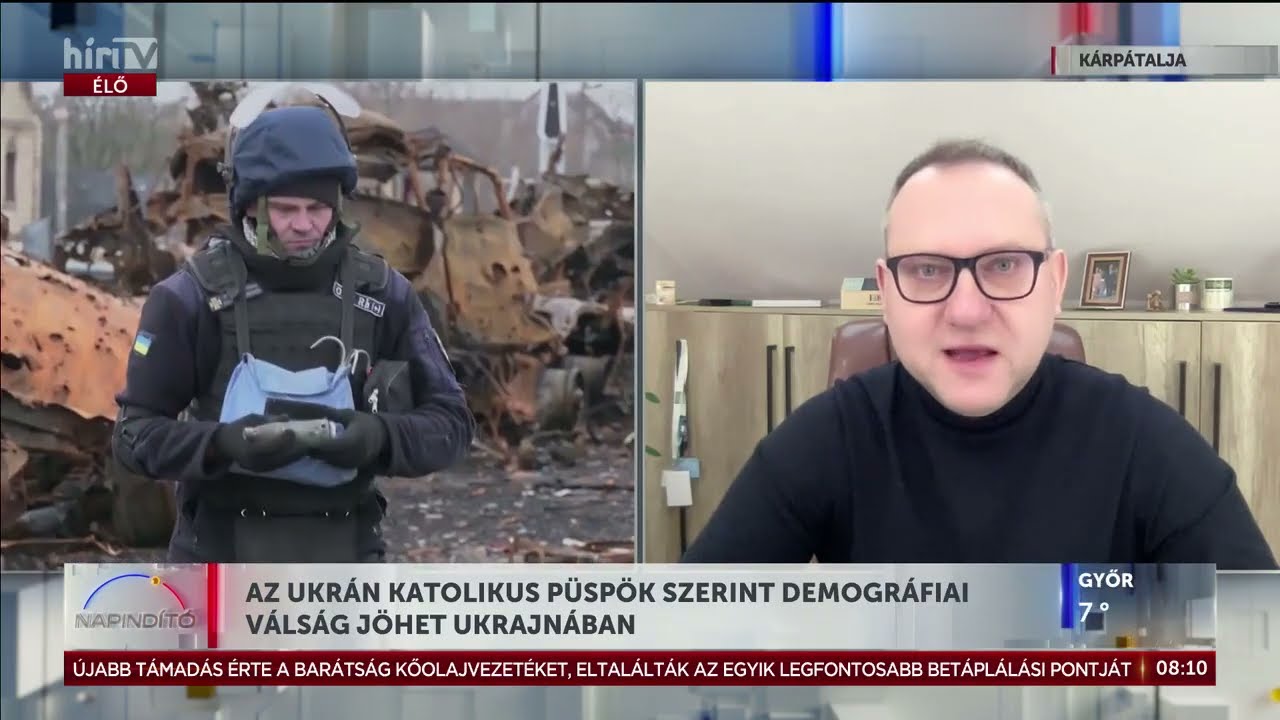 Az ukrán katolikus püspök szerint demográfiai katasztrófa jöhet Ukrajnában - HírTV