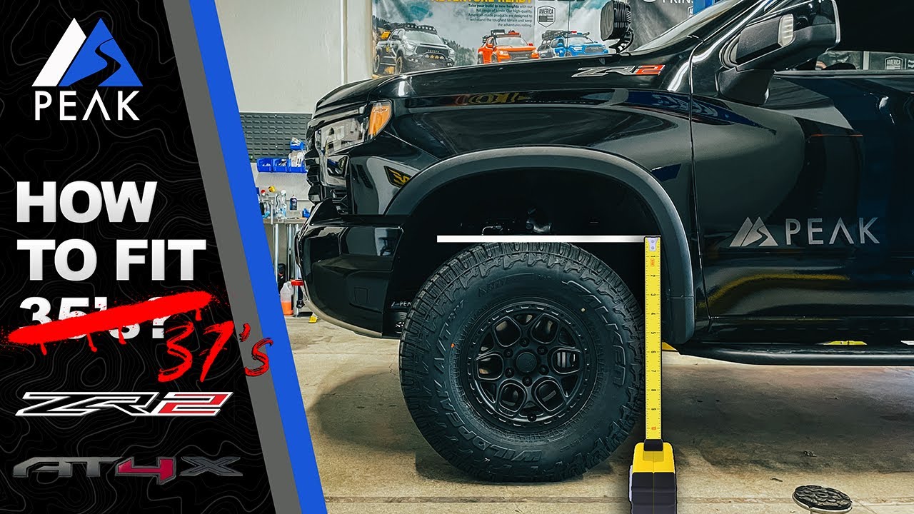 Как установить 37-дюймовые шины на Silverado ZR2/Sierra AT4X!