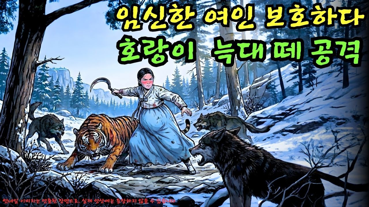 👉 임신한 여인, 낫 하나로 늑대 떼에게 둘러싸인 산군을 구하다… 이 행동은 과연 위험하지 않을까?ㅣ옛날이야기 ㅣ민담 ㅣ오디오북ㅣ전설ㅣ설화 ㅣ야담