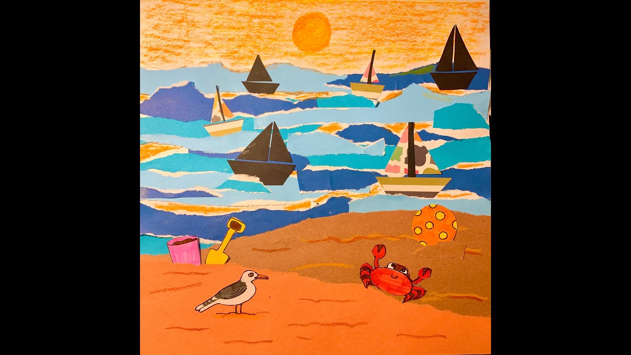 Beach Scene Collage (Seascape)-Part1