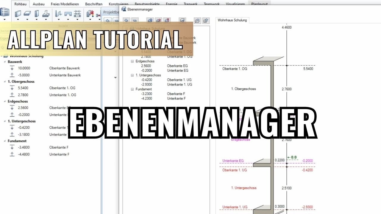 Allplan Ebenenmanger - Nur für 3D Architekten!