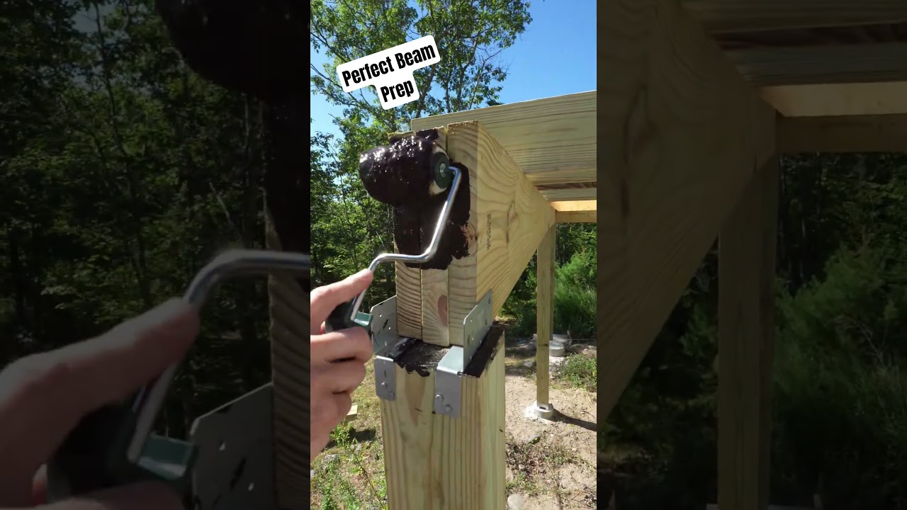 Perfect beam prep deck project #constructionchannel #diy #carpentry #homeimprovement
