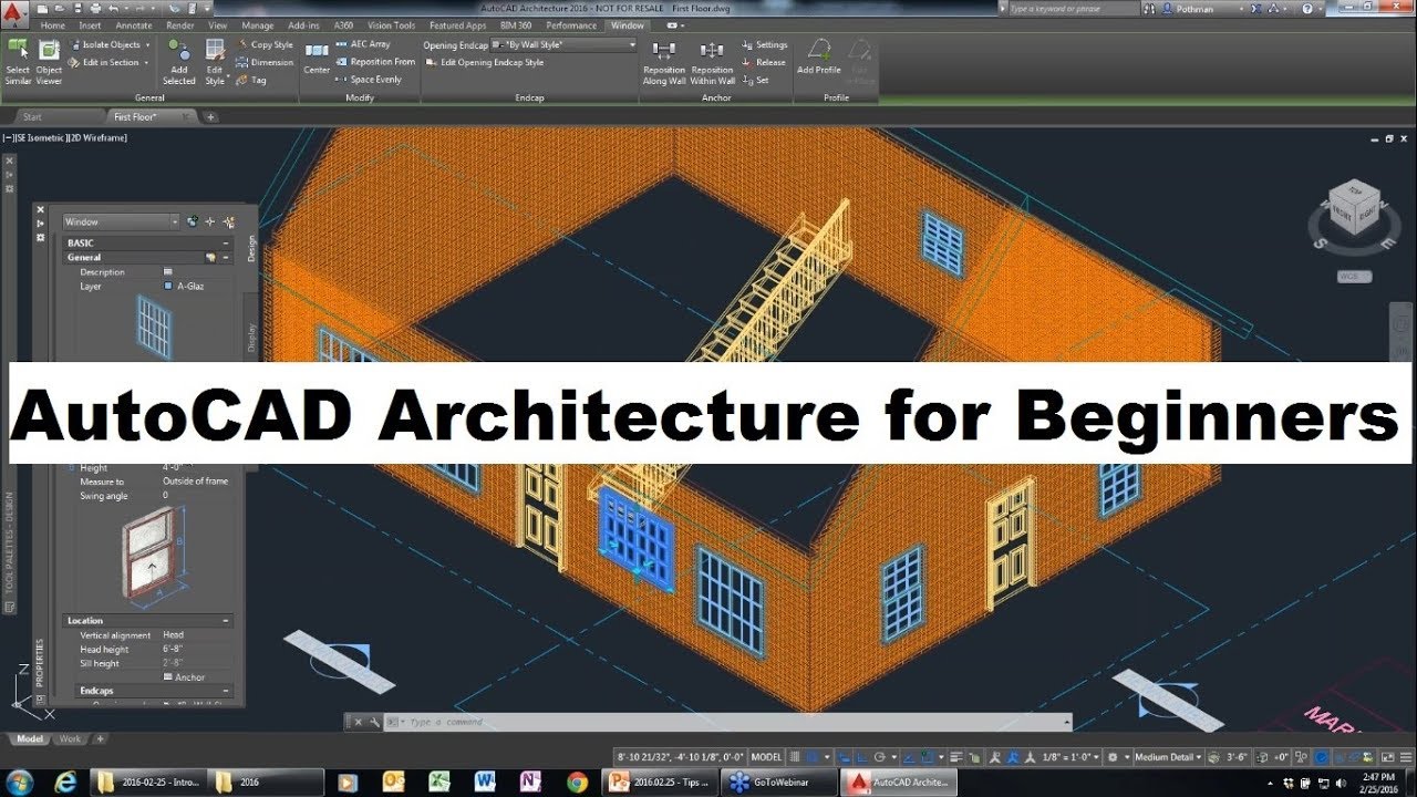 Полное руководство по архитектуре AutoCAD для начинающих