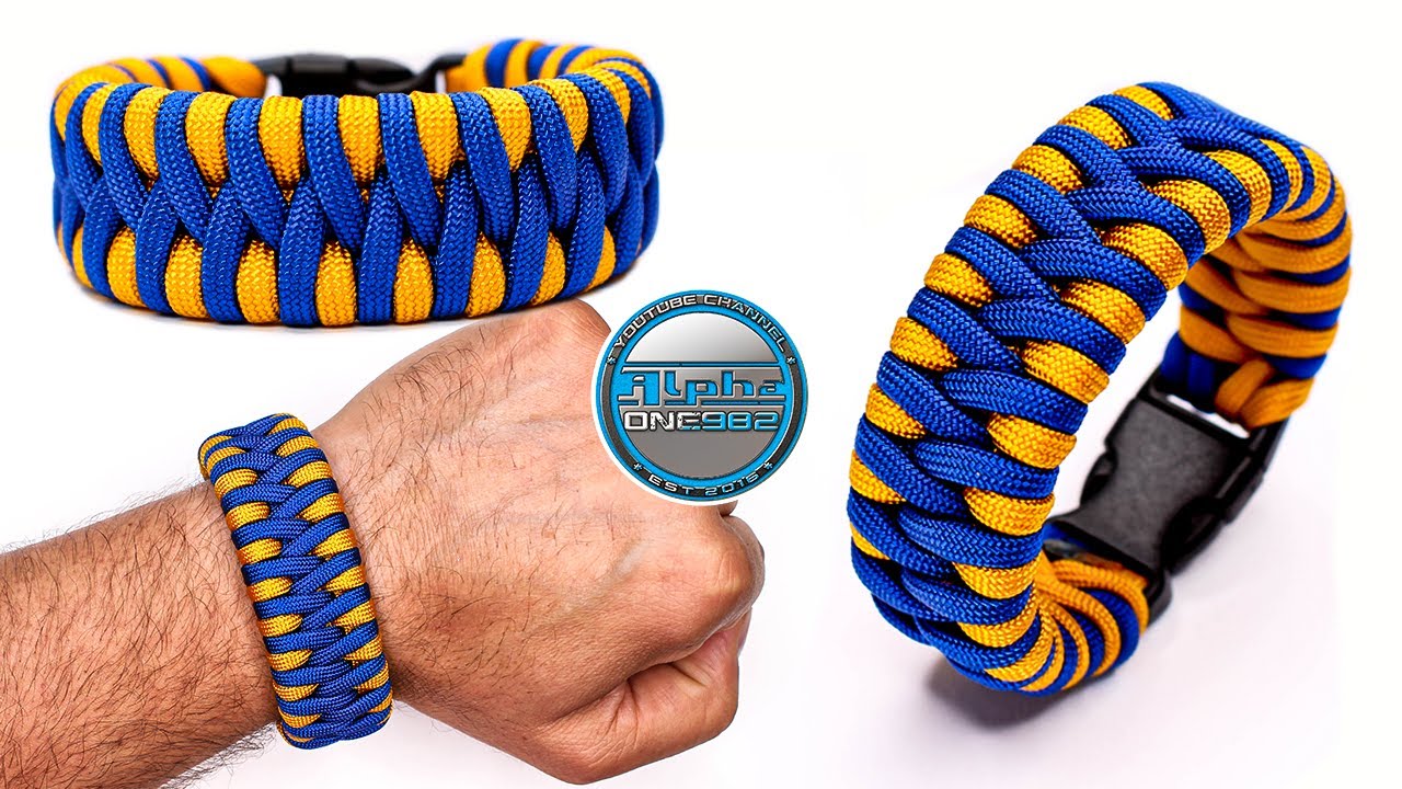 Learn How to Make a Paracord Bracelet Zawbar Knot Tutorial