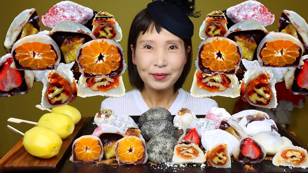 떡시리즈 찹쌀떡 모음 먹방 年糕吃播 モッパン ASMR KOREA VEGETARIAN TRADITIONAL TTEOK MUKBANG