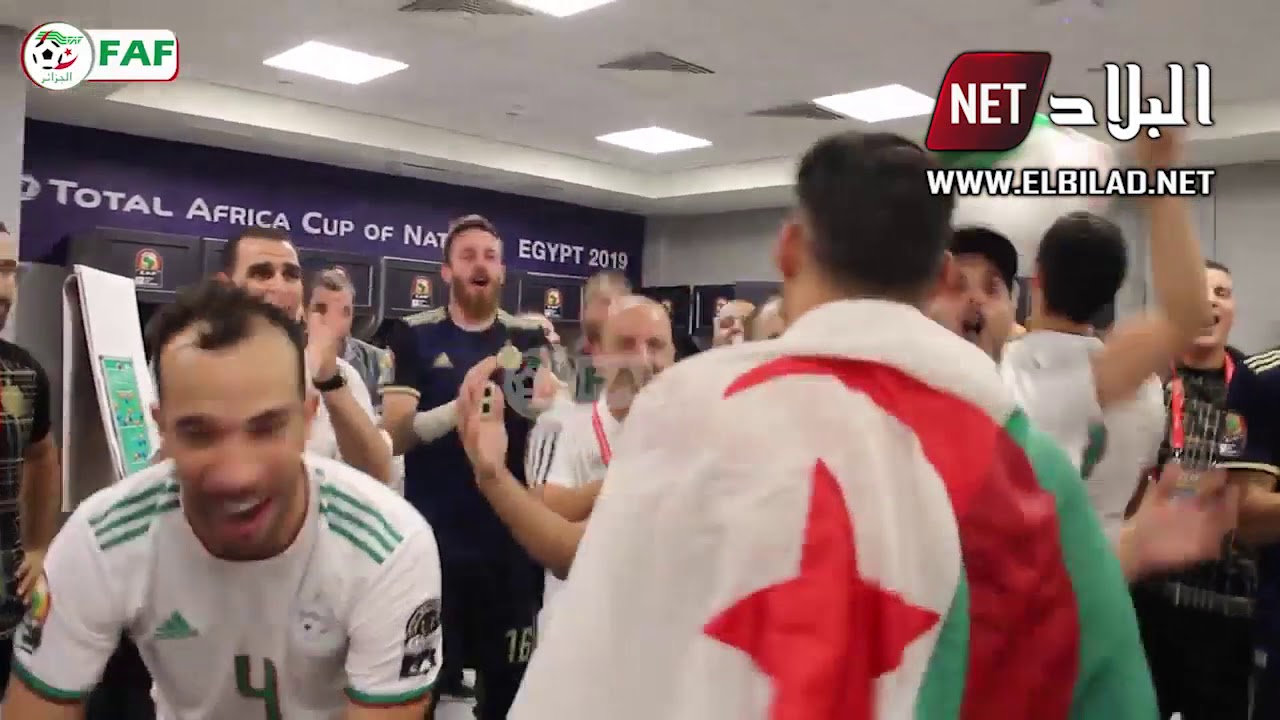 كواليس مثيرة لللاعبي الخضر داخل غرف تبديل الملابس بعد التأهل لنهائي الكان