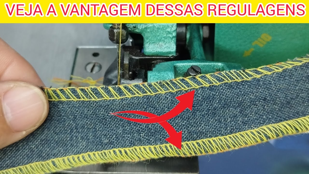 COMO AUMENTAR O PONTO DA MÁQUINA DE COSTURA OVERLOCK CHINESINHA