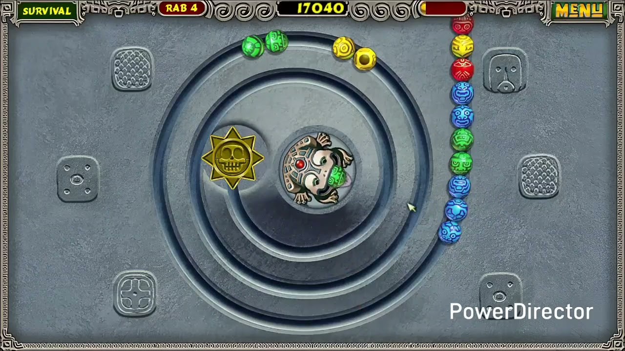 Zuma Deluxe Widescreen v1.0 (HD) Survival Mode Spiral of Doom