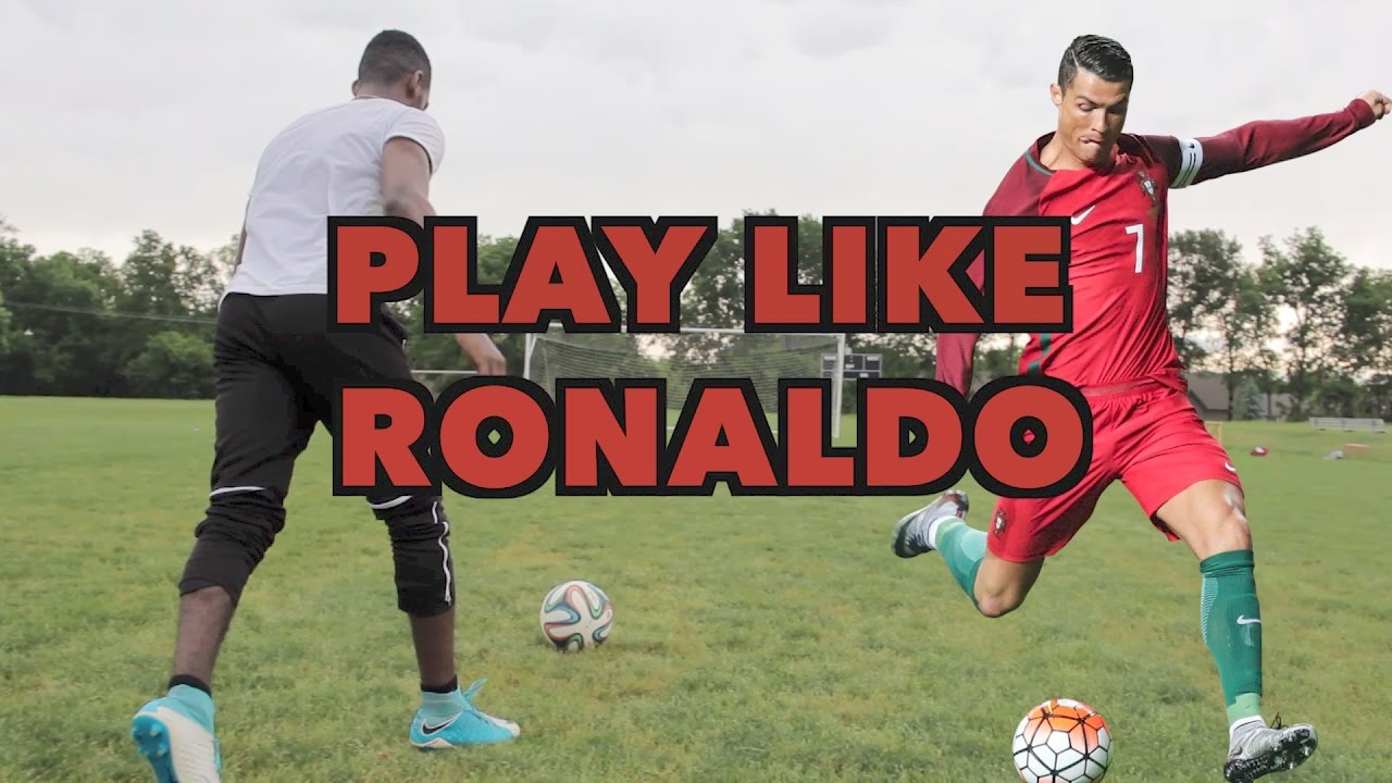 HOW TO PLAY LIKE CRISTIANO RONALDO - SHOOT, DRIBBLE AND THINK LIKE RONALDO