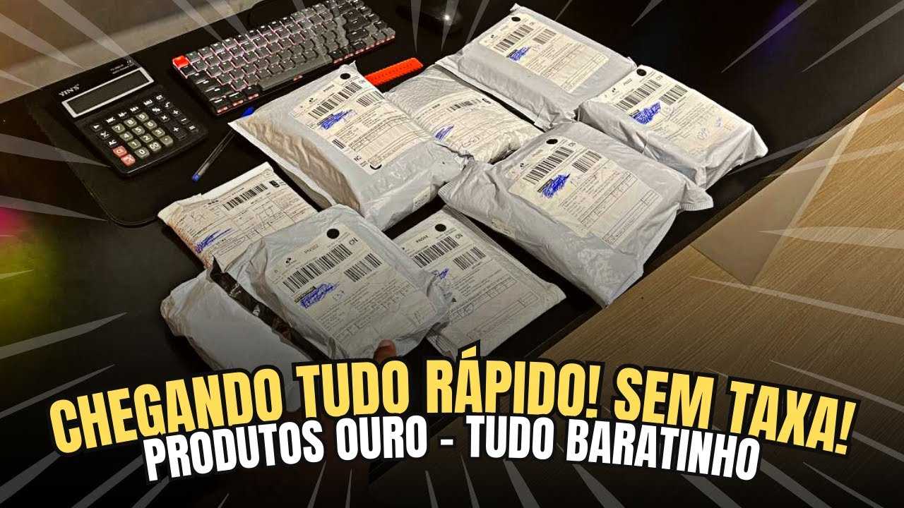 UNBOXING ALIEXPRES!  Taxando TUDO? Acho que não hein...