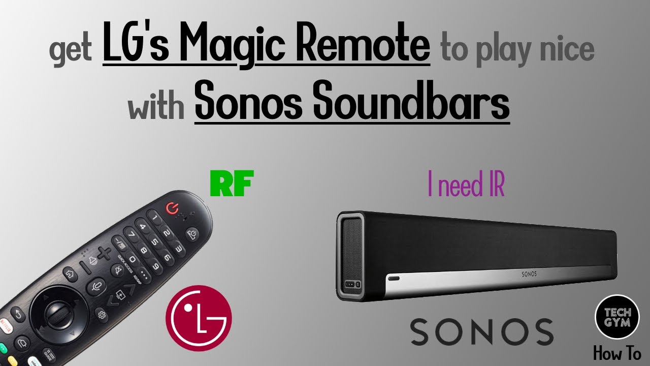 Настройка пульта дистанционного управления LG Magic Remote для работы с саундбарами Sonos