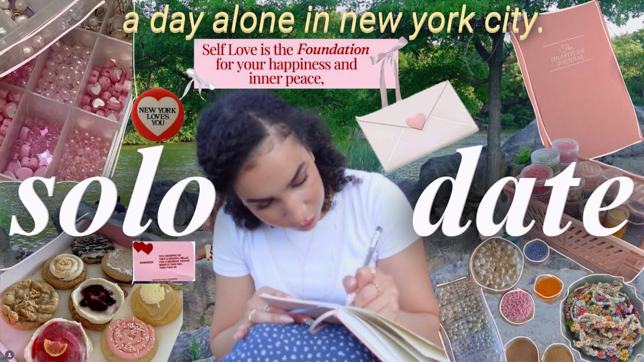 solo date vlog🩰🍒💌خرجت بوحدي و دوزت أحسن نهار فنيويورك|| grwm, what’s in my bag, self confidence🎀..