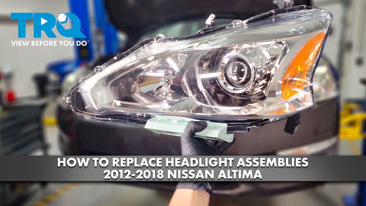 Как заменить фары в сборе на Nissan Altima 2012-2018