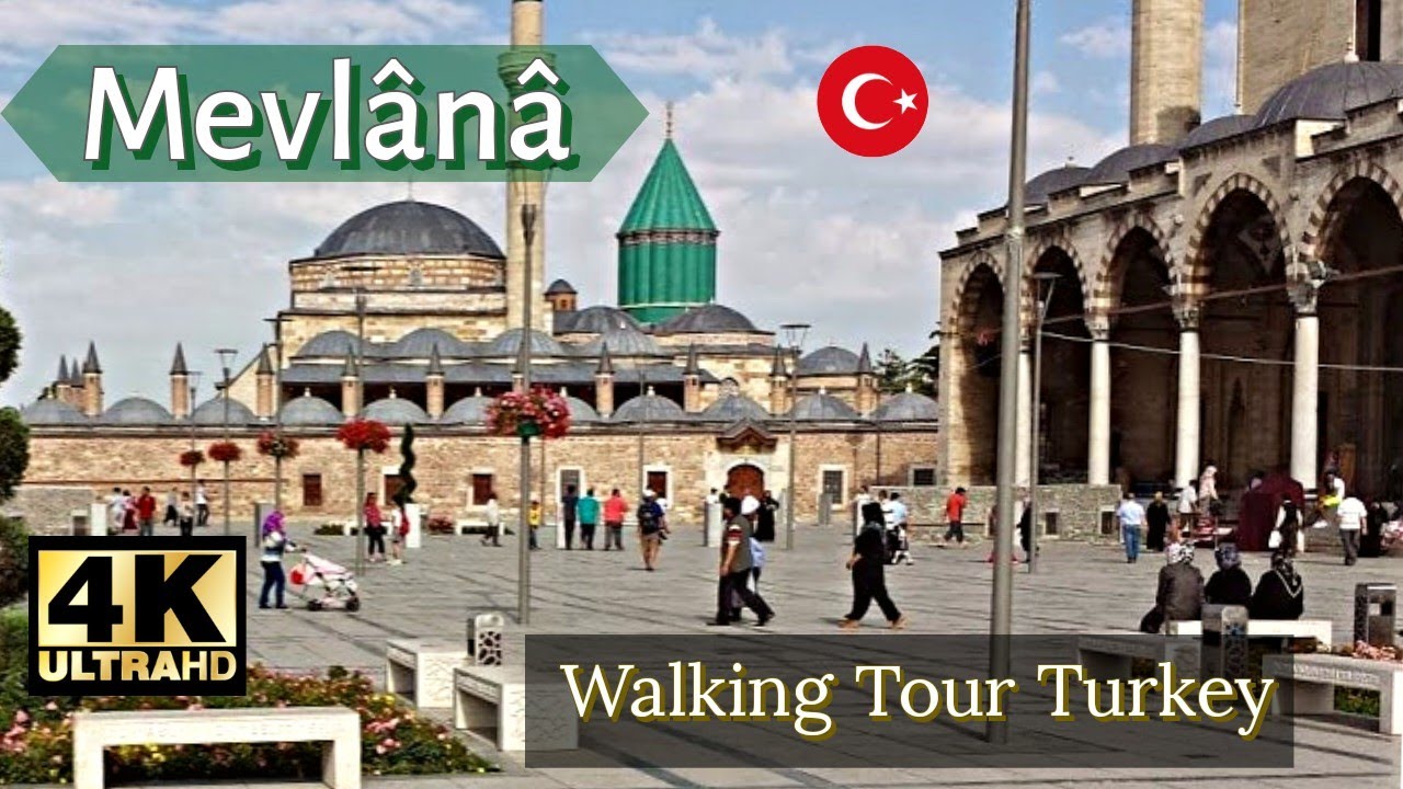 Konya Mevlana Walking Tour 🇹🇷 Walking Virtual Tour Video 2024 #virtualwalk - Walking in Turkey